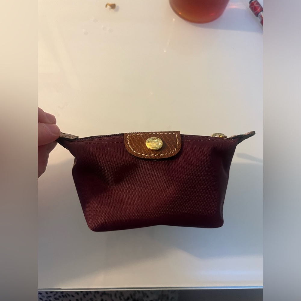 Longchamp Burgundy Coin Purse